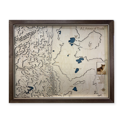 Boulder Colorado Topographic Multilayer Wood Map — plain-background photo [MC20261007 q1301 754e310a014c]