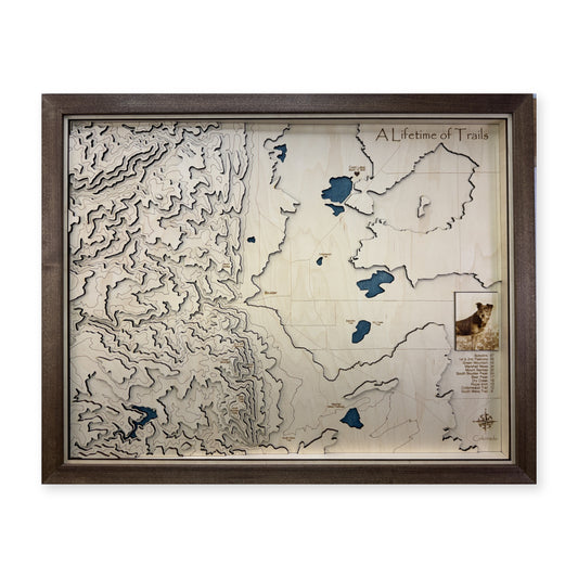 Boulder Colorado Topographic Multilayer Wood Map — plain-background photo [MC20261007 q1301 754e310a014c]