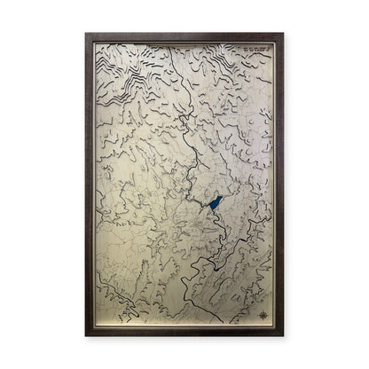 Dahlonega Georgia Topographic Multilayer Wood Map — plain-background photo [MC20261007 q1680 43e86e71d41b]