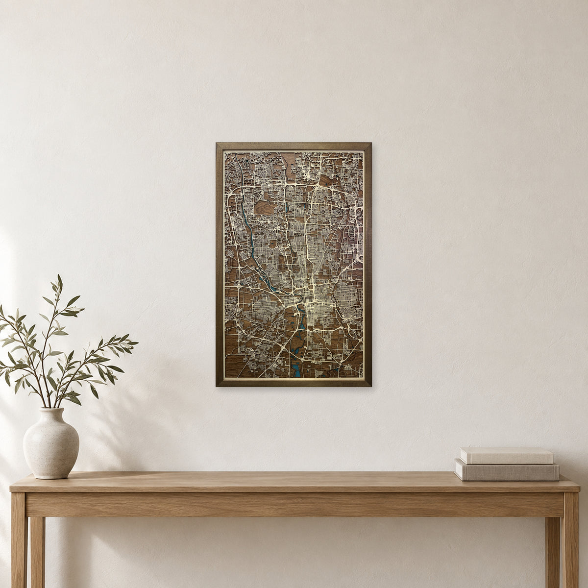 Columbus Ohio Wood City Map — room mockup [MC20261007 q2128 fa64aa5d4888]