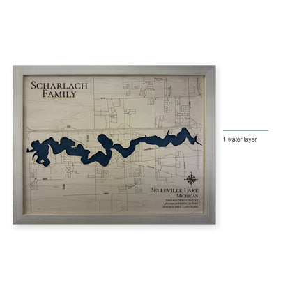 Belleville Lake Michigan Wood Map — style-labeled photo [MC20261007 q2176 4ec697826279]