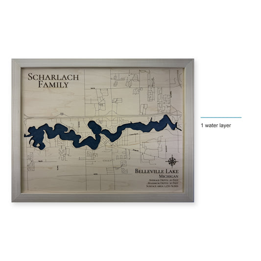 Belleville Lake Michigan Wood Map — style-labeled photo [MC20261007 q2176 4ec697826279]