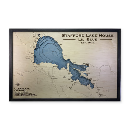 Clear Lake California Multilayer Wood Map — plain-background photo [MC20261007 q2311 1d8c3ef13c9a]