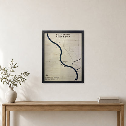 Missouri River Nebraska and Iowa Multilayer Wood Map — room mockup [MC20261007 q2325 f53f3058a0fd]