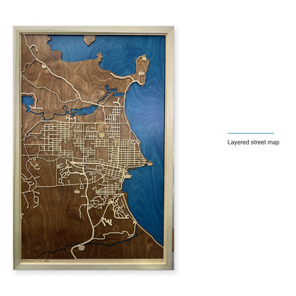 Marquette Michigan Wood City Map — style-labeled photo [MC20261007 q2642 57c5130af6f8]