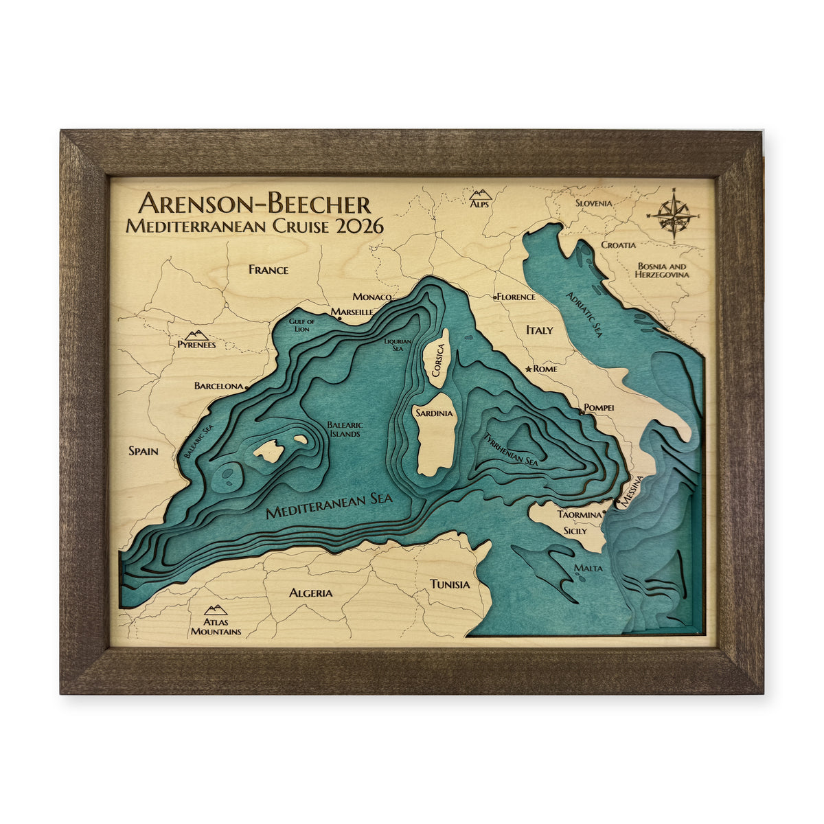 Mediterranean Sea Multilayer Wood Map — plain-background photo [MC20261007 q2879 39ca37b8d6f9]