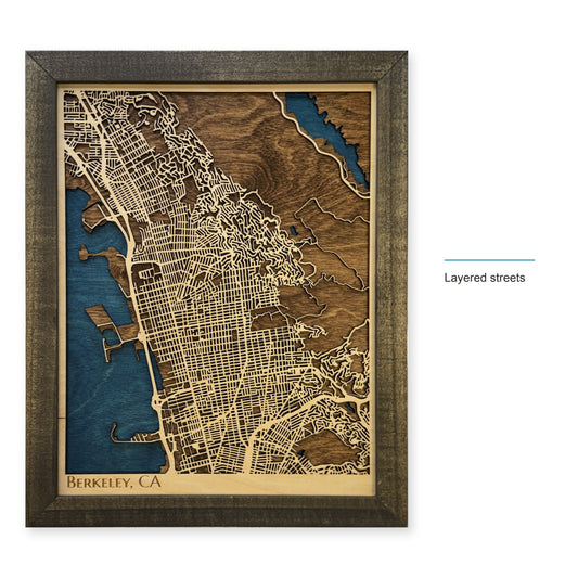 Berkeley California Wood City Map — style-labeled photo [MC20261007 q2939 ef56b3d76204]