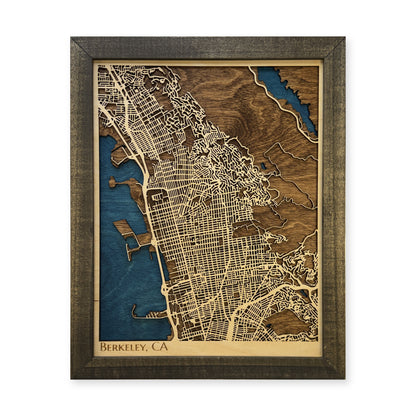 Berkeley California Wood City Map — plain-background photo [MC20261007 q2939 5b12bbd4e99f]