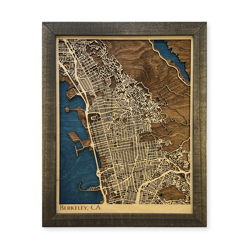 Berkeley California Wood City Map — plain-background photo [MC20261007 q2939 5b12bbd4e99f]