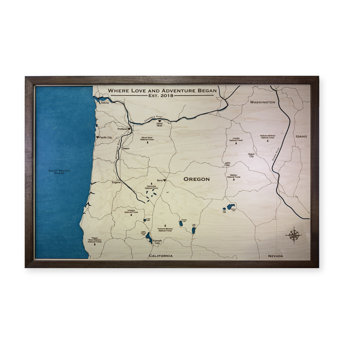 Oregon State Wood Map — plain-background photo [MC20261007 q3017 70e5d90bd595]