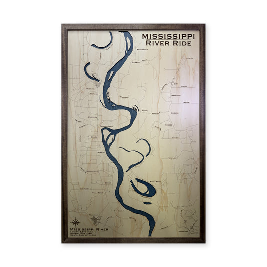 Mississippi River Vicksburg Region Wood Map — plain-background photo [MC20261007 q3260 68a420479477]