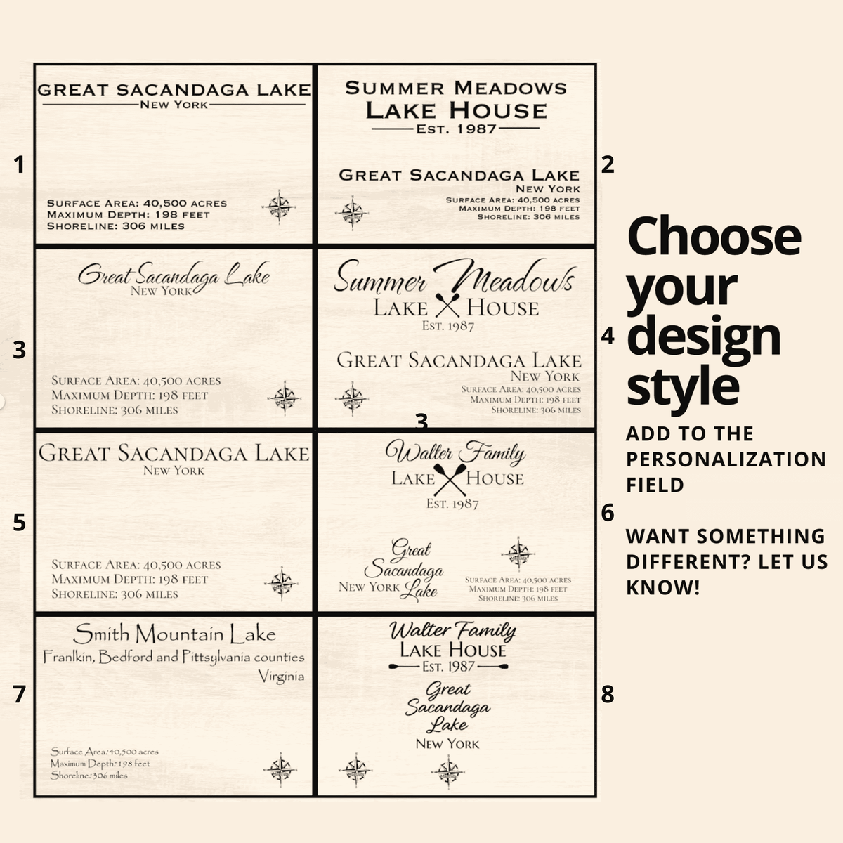 Design style options for map title. 