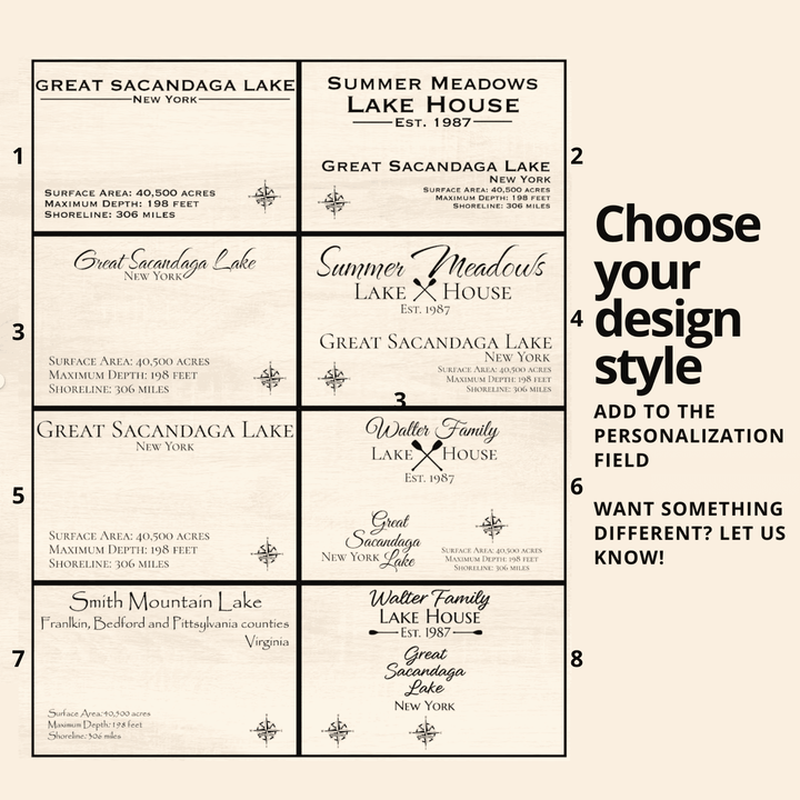Design style options for map title. 