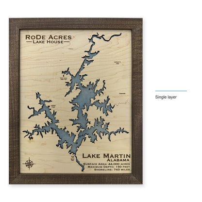 Martin Rode Acres wood map — single layer, layer option shown