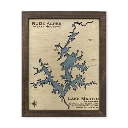 Martin Rode Acres wood map — single layer, white background