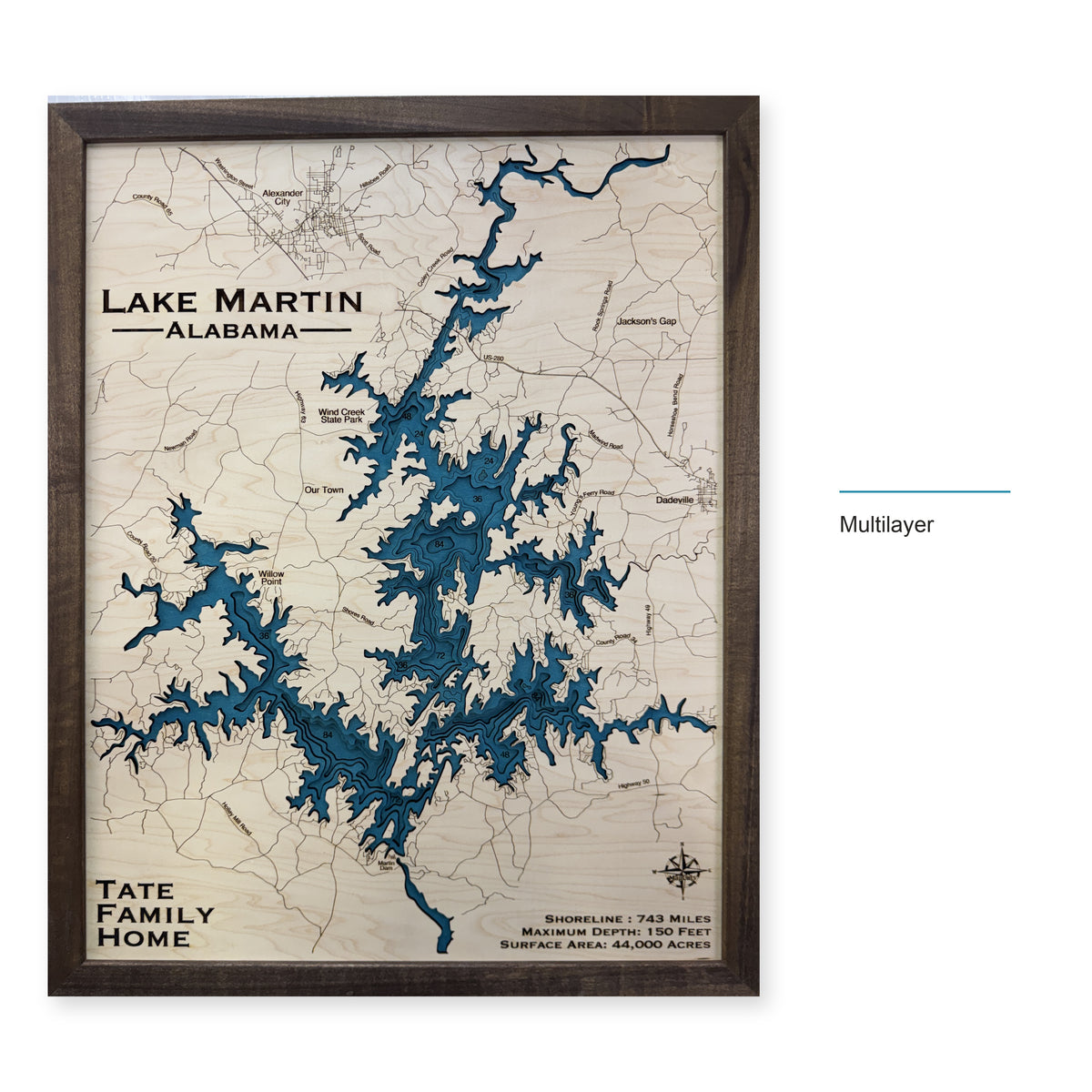 Martin Tate wood map — multilayer, layer option shown
