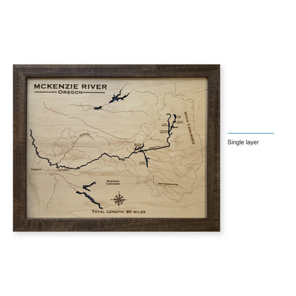 Mckenzie River wood map — single layer, layer option shown
