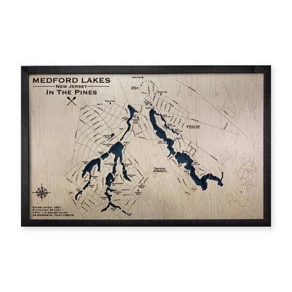 Medford Pines wood map — multilayer, white background