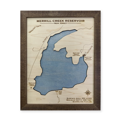 Merrill Creek wood map — single layer, white background