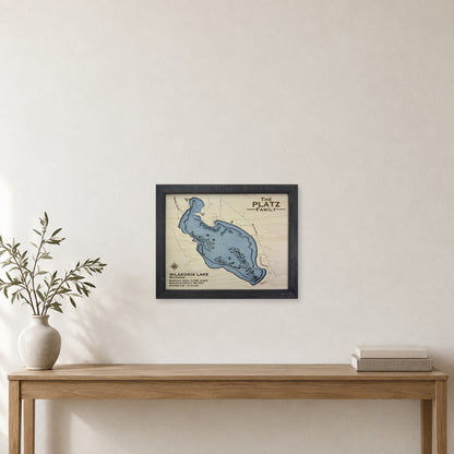 Milakokia Platz wood map — multilayer, staged room mockup