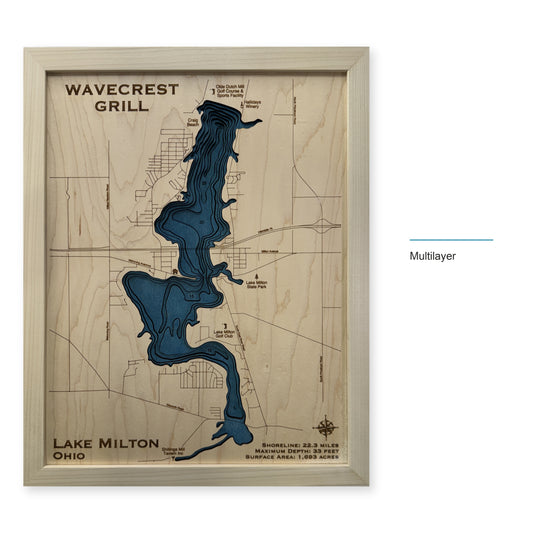 Lake Milton, Ohio, Wood Map — multilayer example, layer option shown