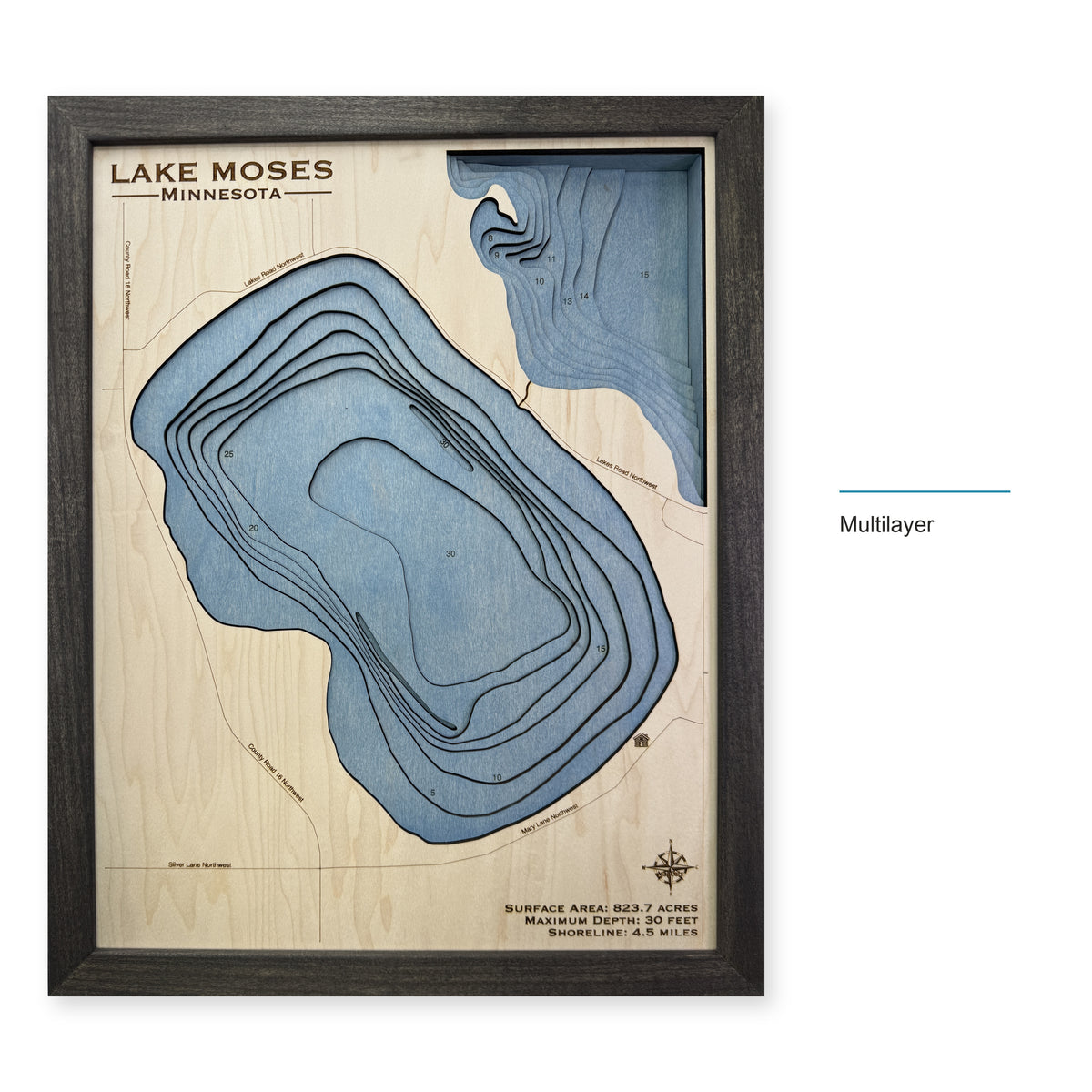 Moses Multilayer wood map — multilayer, layer option shown