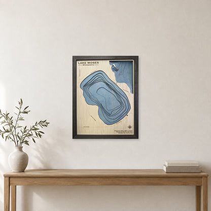Moses Multilayer wood map — multilayer, staged room mockup