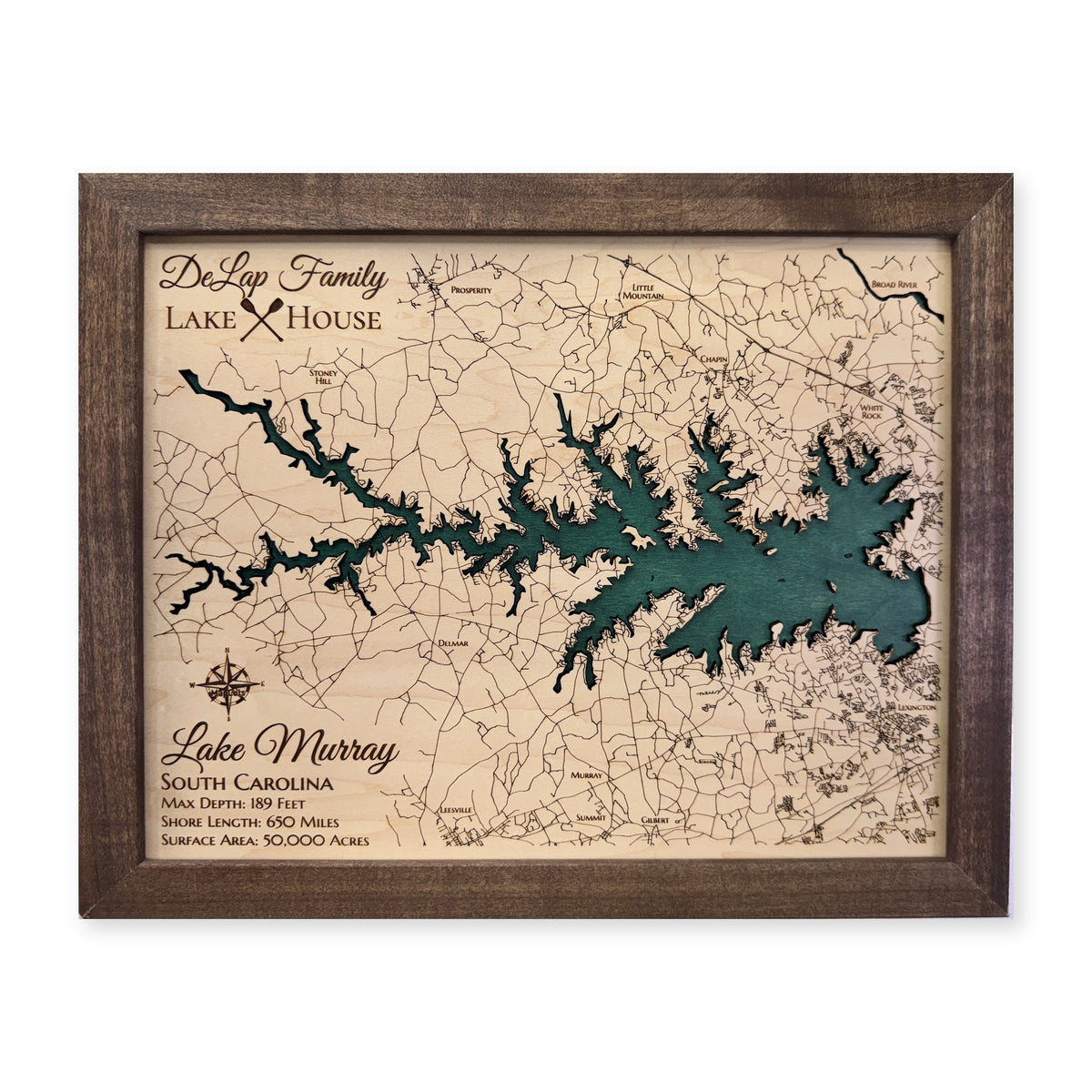 Murray Delap wood map — single layer, white background