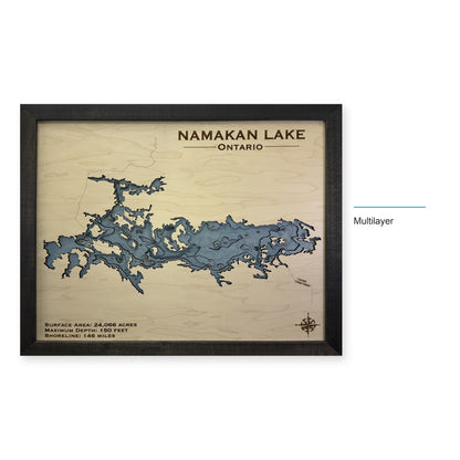 Namakan Black wood map — multilayer, layer option shown