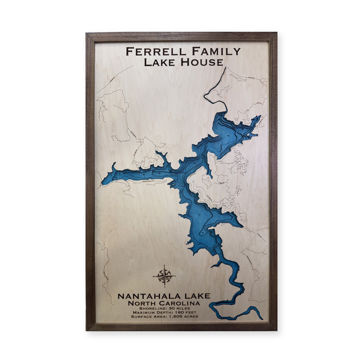 Nantahala Ferrell wood map — multilayer, white background