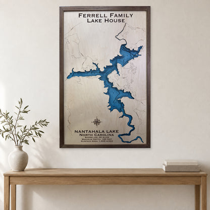 Nantahala Ferrell wood map — multilayer, staged room mockup