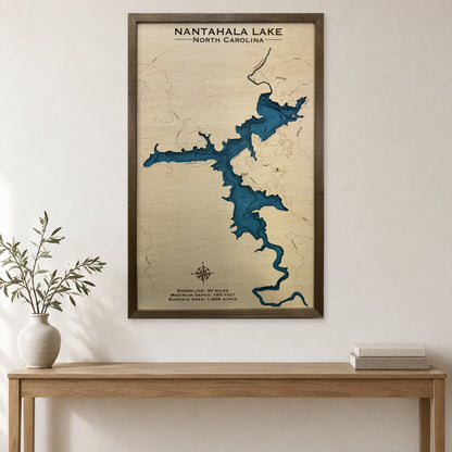 Nantahala Waddell wood map — multilayer, staged room mockup