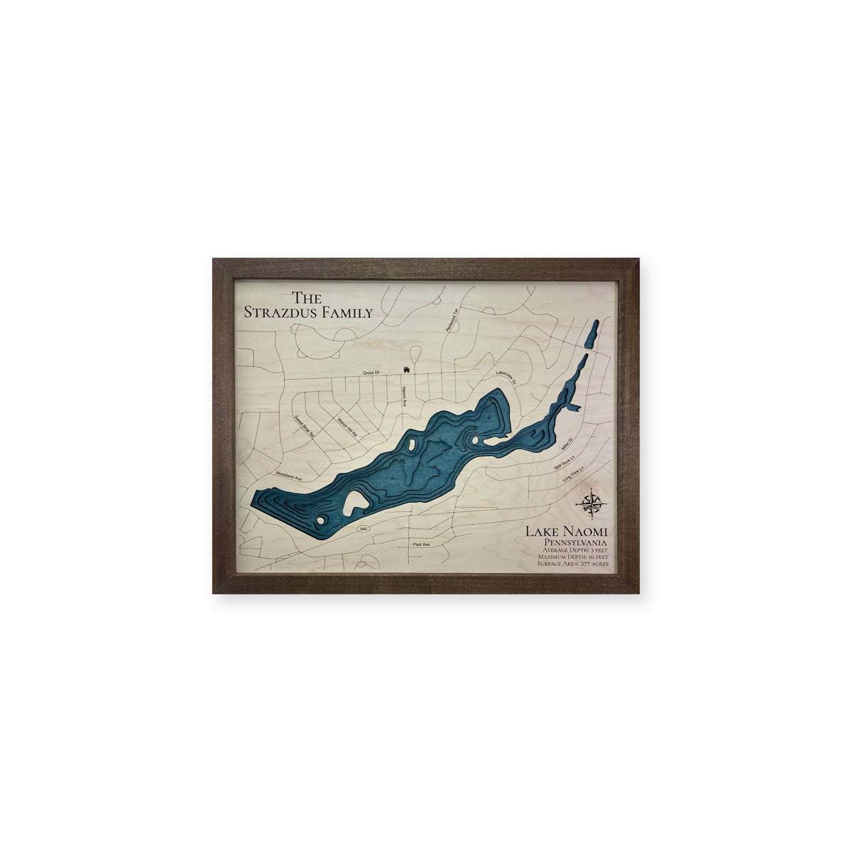 Naomi Strazdus wood map — multilayer, white background