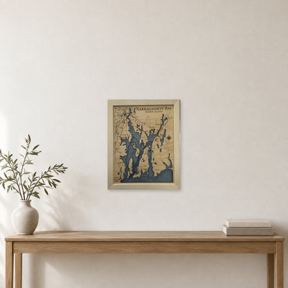 Narragansett Coughlin wood map — multilayer, staged room mockup