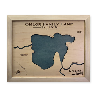 Nelligan Omlor wood map — single layer, white background