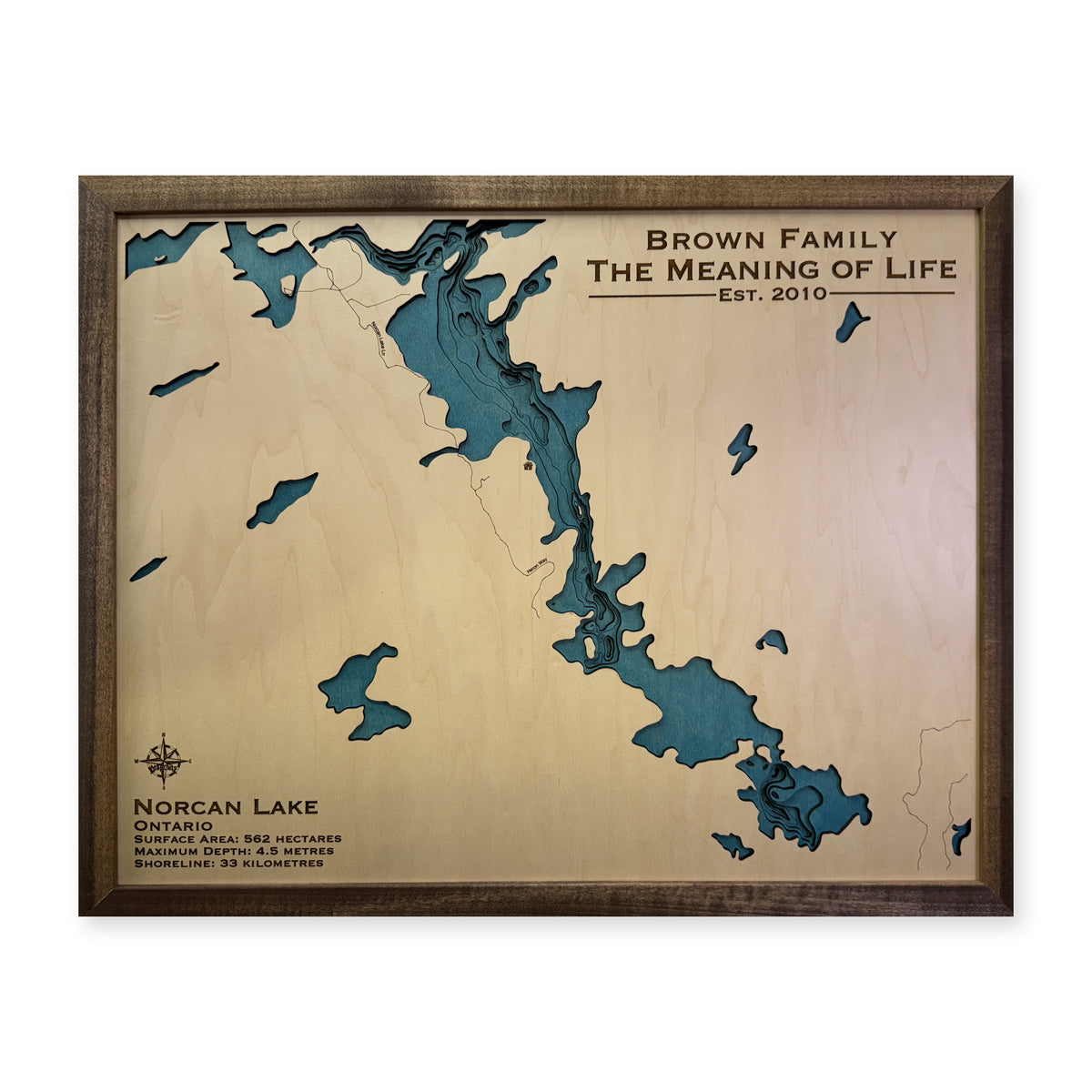Norcan Brown wood map — multilayer, white background