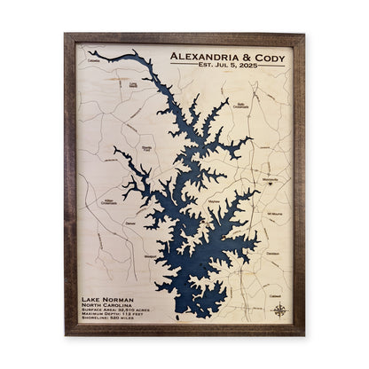 Norman Alexandria wood map — single layer, white background
