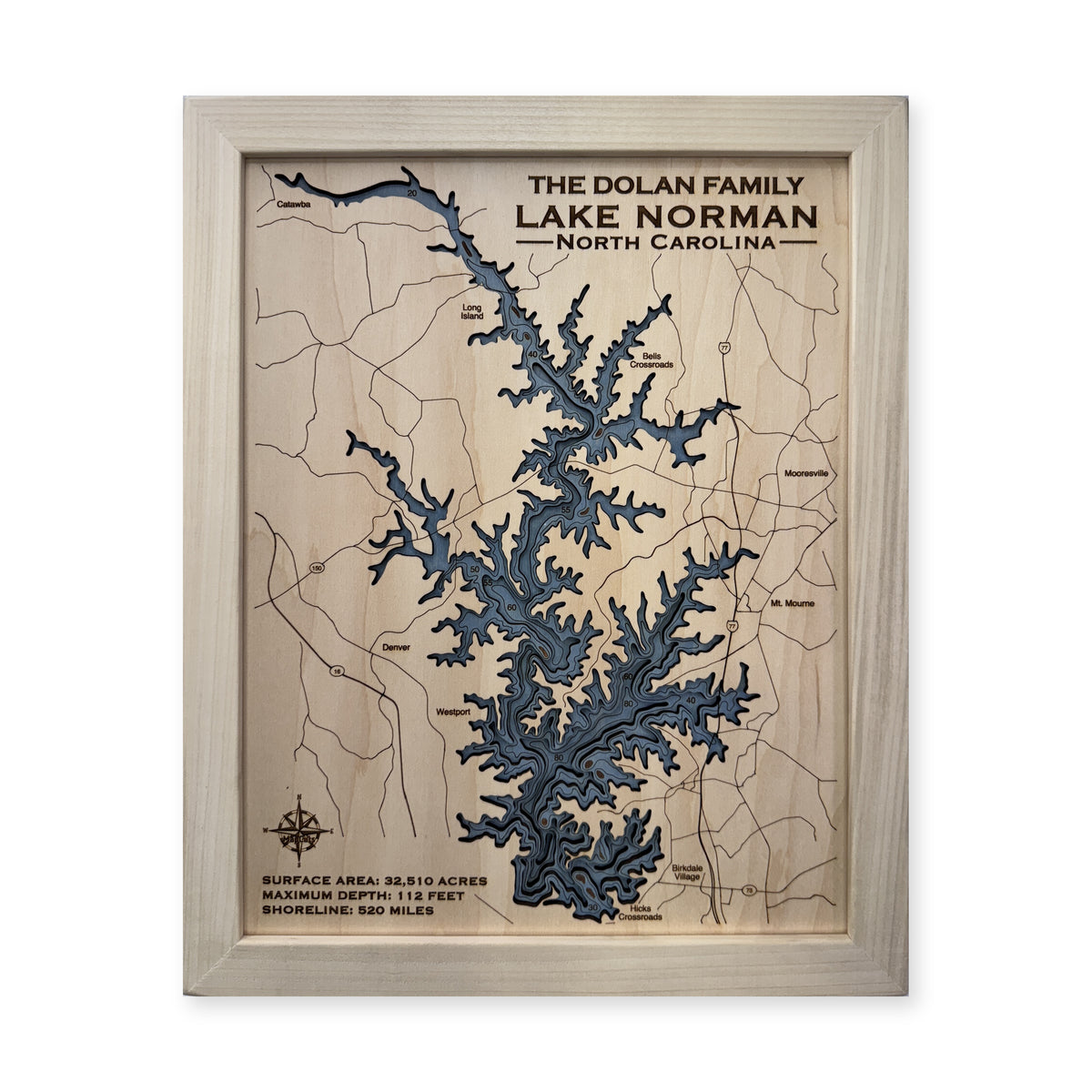 Norman Dolan wood map — multilayer, white background