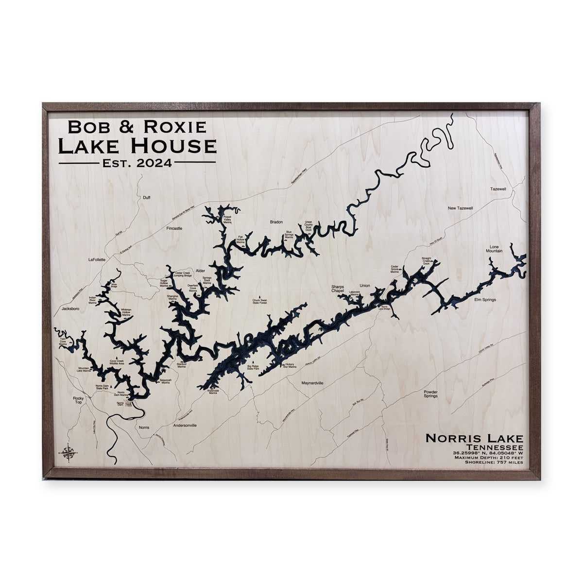 Norris Bob Roxie wood map — multilayer, white background
