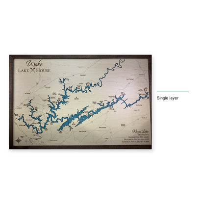 Norris Wake Lake House wood map — single layer, layer option shown
