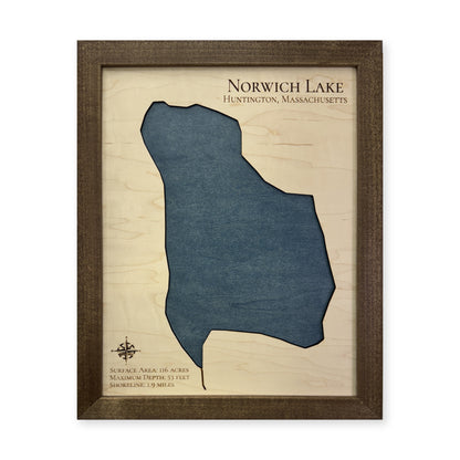 Norwich Lake wood map — single layer, white background