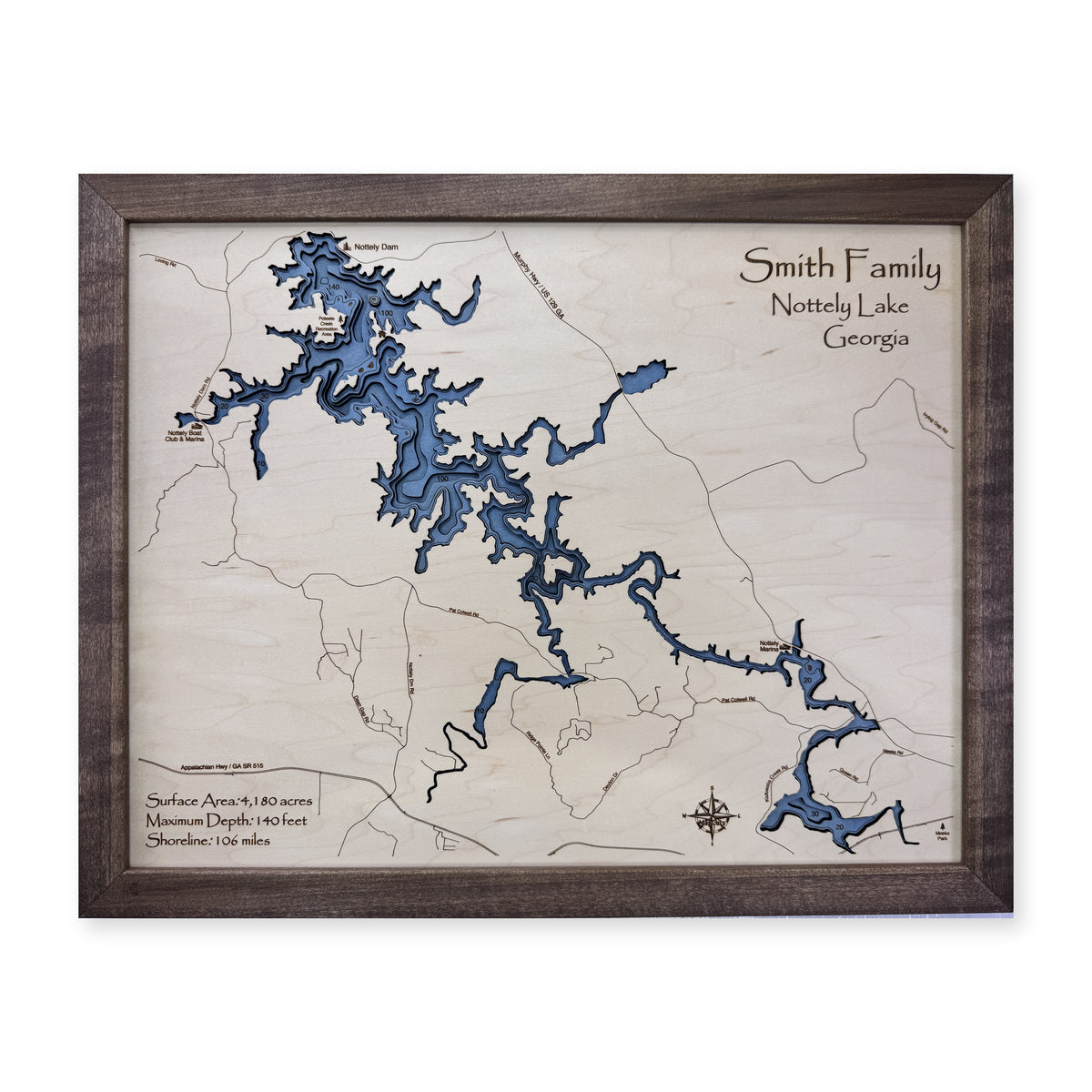 Nottely Smith wood map — multilayer, white background