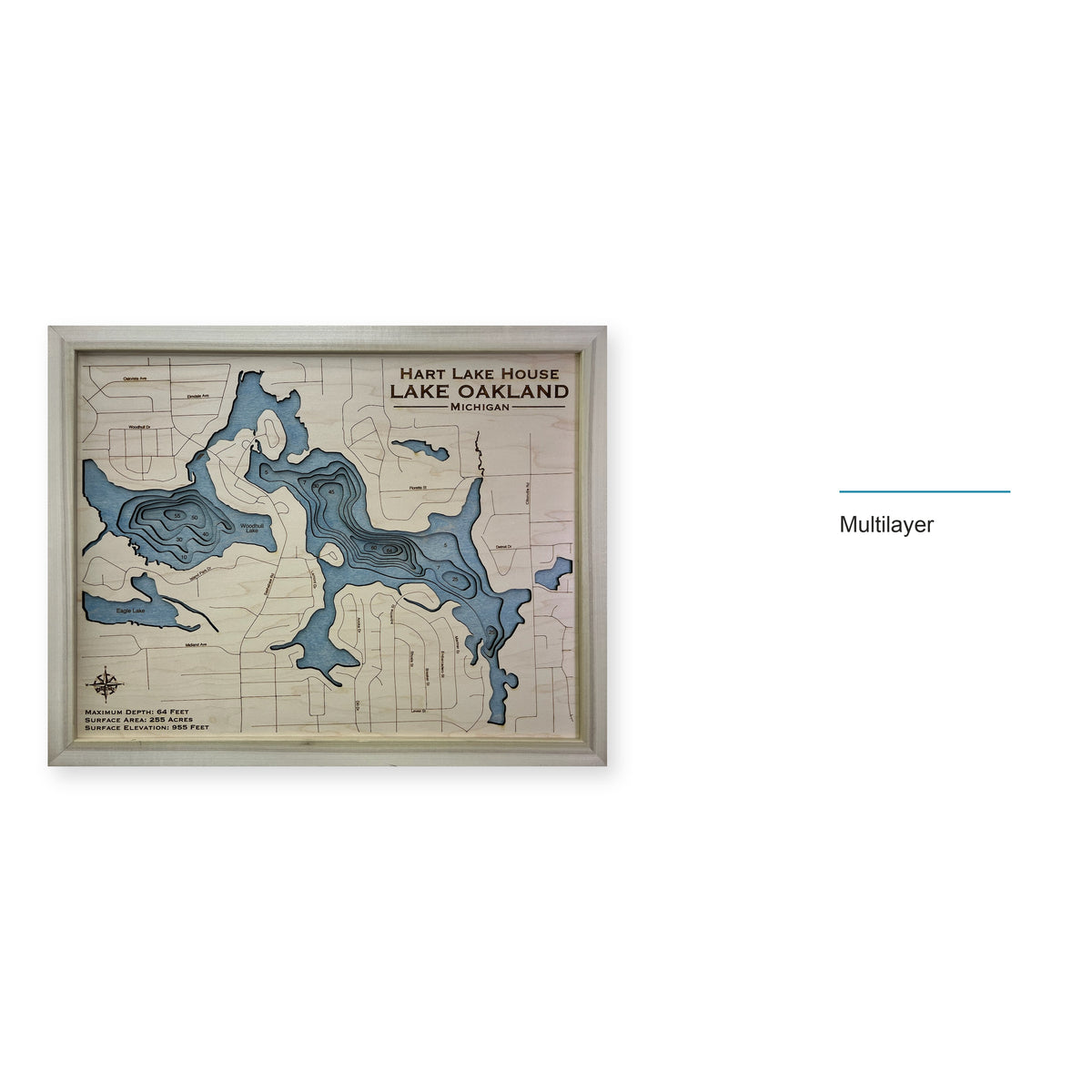 Oakland Hart wood map — multilayer, layer option shown