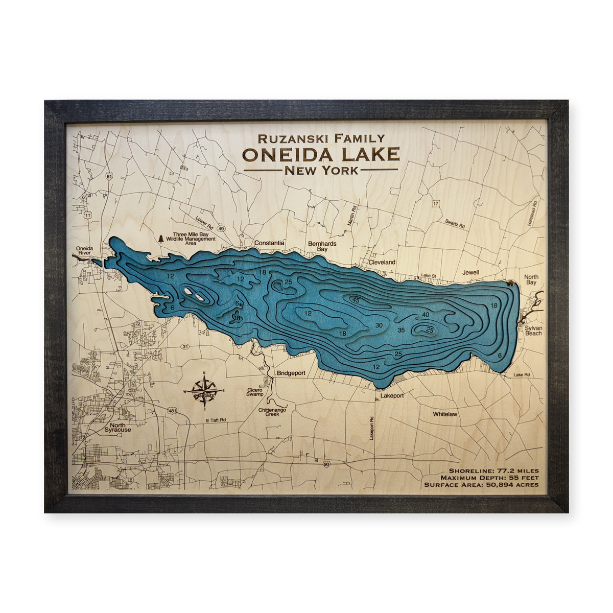 Oneida Ruzanski wood map — multilayer, white background