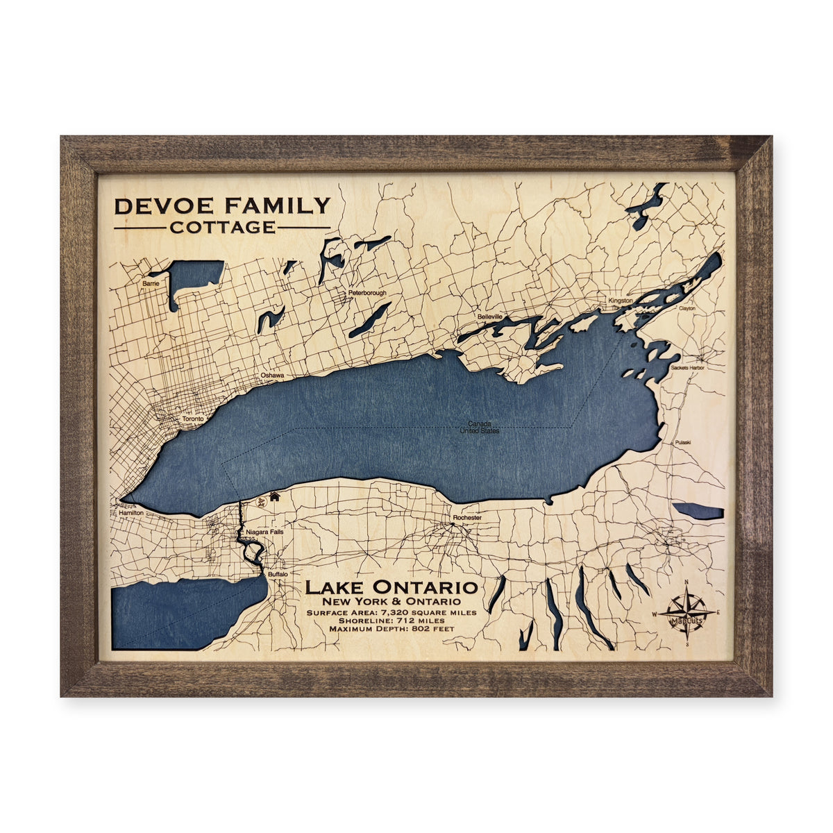 Ontario Devoe wood map — single layer, white background