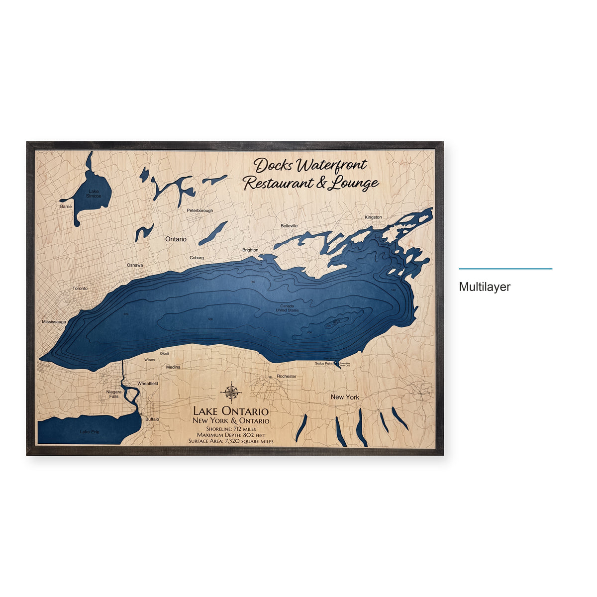 Ontario Docks Waterfront wood map — multilayer, layer option shown