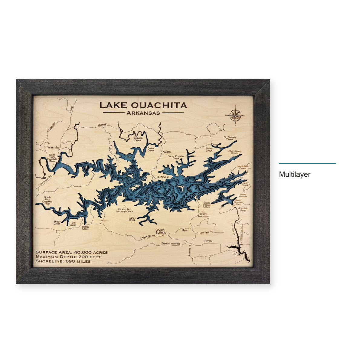 Ouachita Charcoal wood map — multilayer, layer option shown