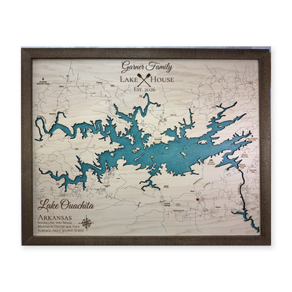 Ouachita Garner wood map — single layer, white background