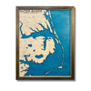 Outer Banks, North Carolina, Coastline Map