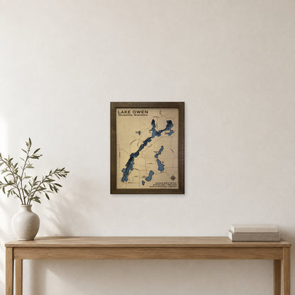 Owen Sedbrook wood map — multilayer, staged room mockup